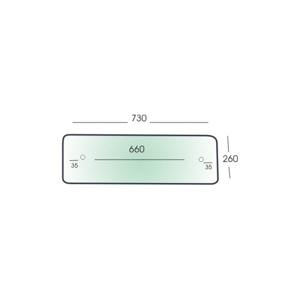 STAKLO KABINE PREDNJE DONJE IMT 539 2002