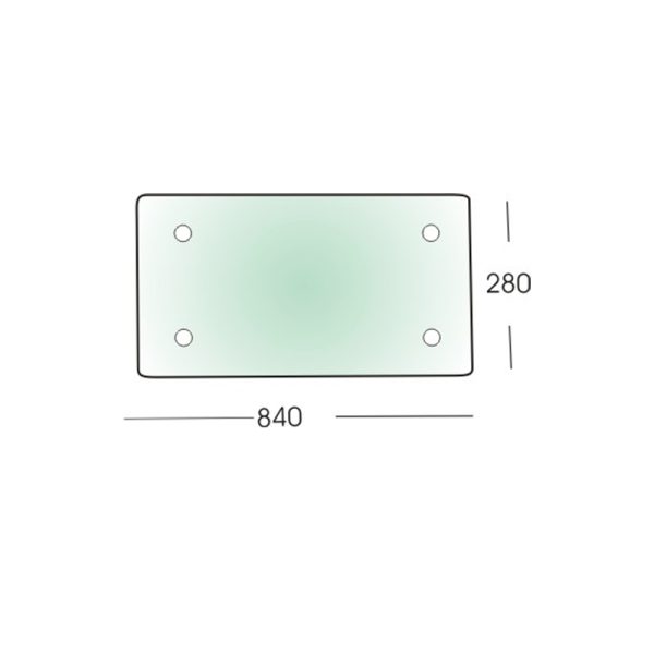 STAKLO KABINE ZADNJE FIXNO IMT 542/549 IMT 84X28CM
